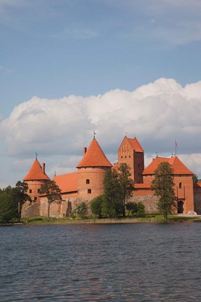 Framed Island Castle by Lake Galve, Trakai, Lithuania III Print