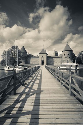 Framed Island Castle by Lake Galve, Trakai, Lithuania IV Print