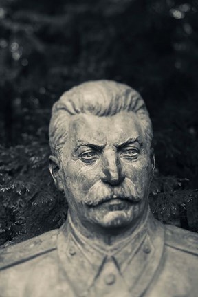 Framed Lithuania, Grutas Park, Statue Joseph Stalin I Print