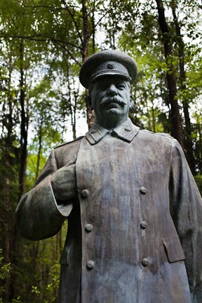 Framed Lithuania, Grutas Park, Statue Joseph Stalin III Print