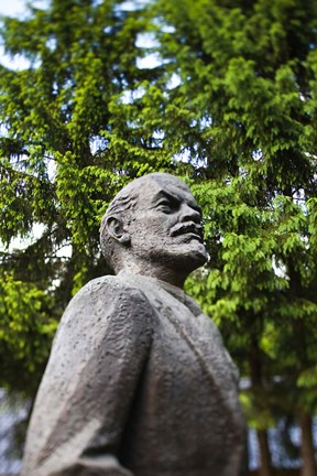 Framed Lithuania, Grutas Park, Statue of Lenin II Print