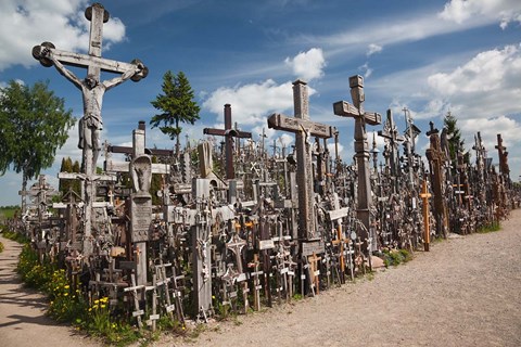 Framed Lithuania, Siauliai, Hill of Crosses, Christianity III Print