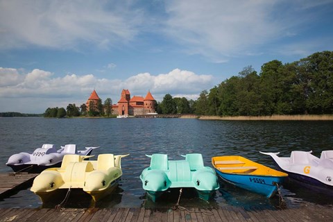 Framed Lithuania, Trakai Historical NP, Lake Galve Print