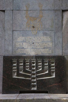 Framed Site of the Nazi deathcamp in World War Two, Vilnius-area, Lithuania Print