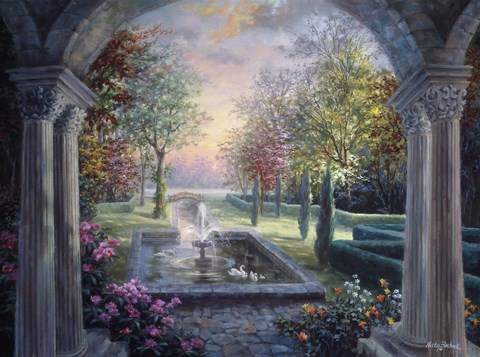 Framed Soulful Mediterranean Tranquility Print