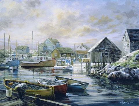 Framed Good Catch For A Lazy Day Print