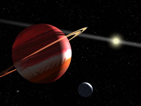 Framed Jupiter-mass planet orbiting the nearby star Epsilon Eridani Print