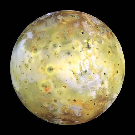 Framed Jupiter's Moon Lo I Print