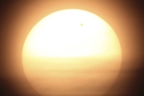 Framed Venus Transiting in front of the Sun I Print