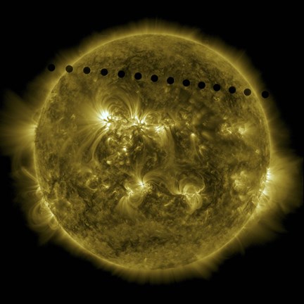Framed Venus Moving across the Face of the Sun Print