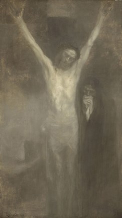 Framed Christ On The Cross, 1897 Print