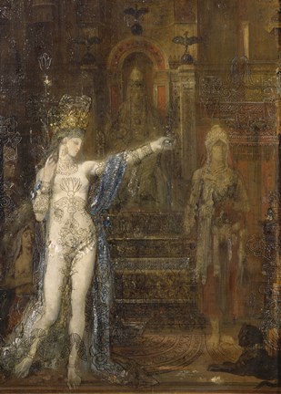 Framed Salome Dancing, Called ""Tatooed Salome"" (Detail), 1876 Print