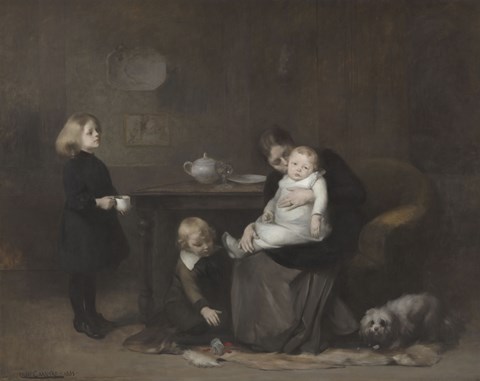 Framed Sick Child, 1885 Print