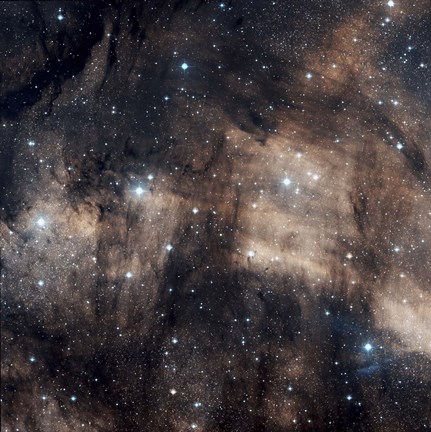 Framed IC 5068, a faint emission nebula located in the Constellation Cygnus Print