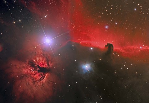 Framed Horsehead Nebula in the Constellation Orion Print