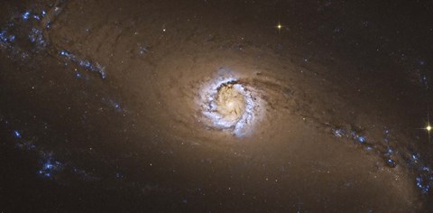 Framed NGC 1097, a barred spiral galaxy in the Constellation Fornax Print