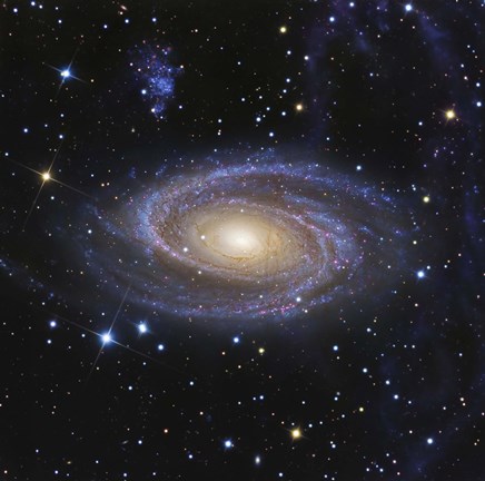 Framed Messier 81, or Bode&#39;s Galaxy, is a spiral galaxy located in the Constellation Ursa Major Print