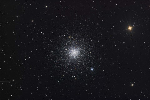 Framed Messier 3, a globular cluster in the Constellation Canes Venatici Print