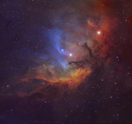 Framed Tulip Nebula (Sh2-101) in Cygnus Print