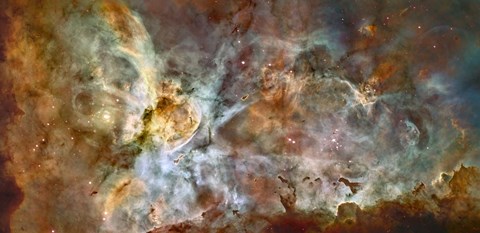 Framed Central region of the Carina Nebula Print