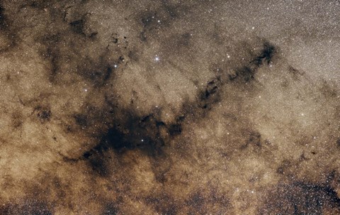 Framed dark Nebula against the Milky Way Print