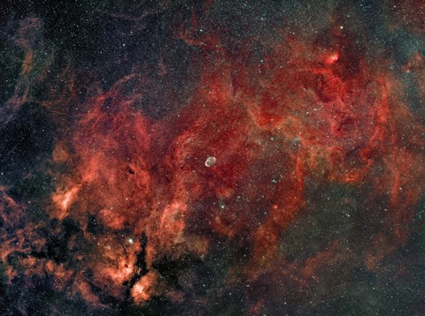 Framed Widefield view of the Crescent Nebula Print