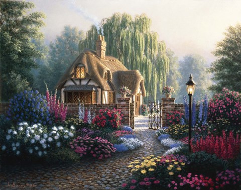 Framed Cranfield Gardens Print