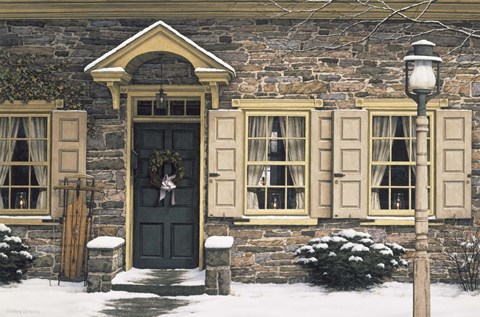 Framed Welcome Home Winter Print