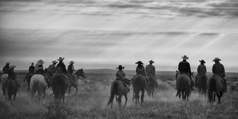 Framed Riding Out Print