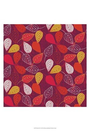 Framed Red Fall VII Print