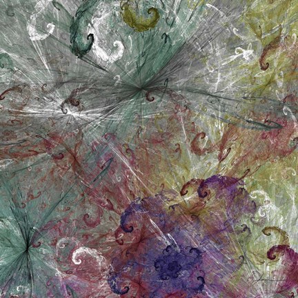 Framed Spinout Tiles III Print