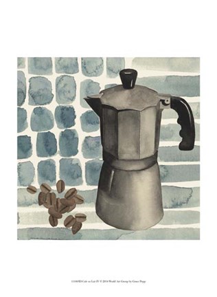 Framed Cafe au Lait IV Print