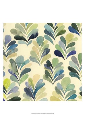 Framed Watercolor Palms I Print