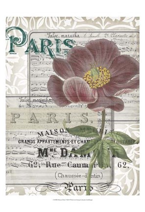 Framed Musical Paris I Print