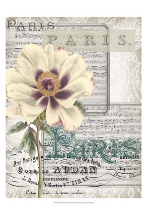 Framed Musical Paris II Print