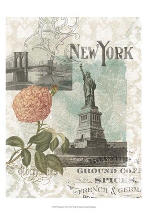 Framed Visiting New York Print