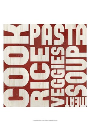 Framed Kitchen Kitsch V Print