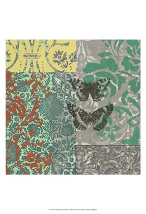 Framed World Bazaar Butterflies I Print