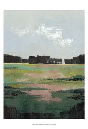 Framed Glowing Pasture II Print