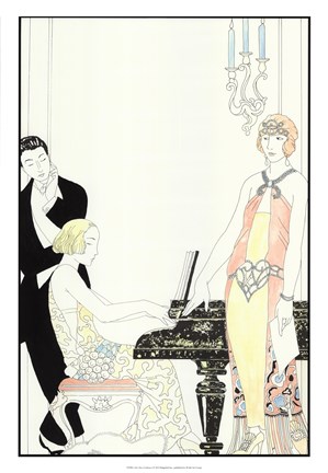 Framed Arte Deco Fashion I Print