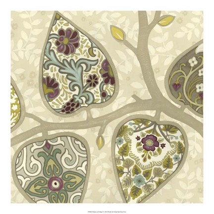 Framed Patterns in Foliage I Print