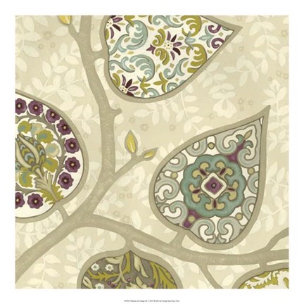 Framed Patterns in Foliage III Print
