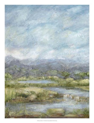 Framed Green Pastures I Print