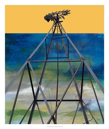 Framed Windmill Abstract Print