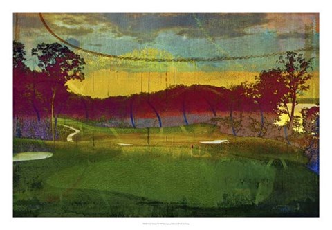 Framed Golf Abstract I Print