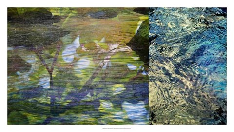 Framed River Mod Panel II Print