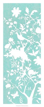Framed Graphic Chinoiserie I Print