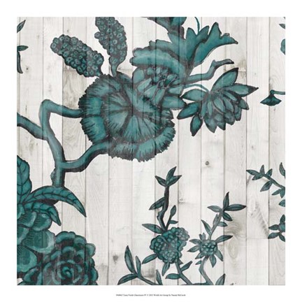 Framed Terra Verde Chinoiserie IV Print