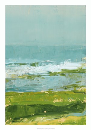 Framed Coastal Overlook II Print