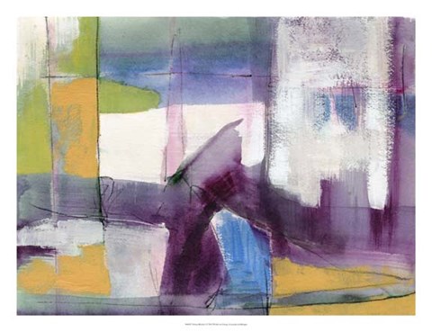 Framed Vibrant Rhythm I Print